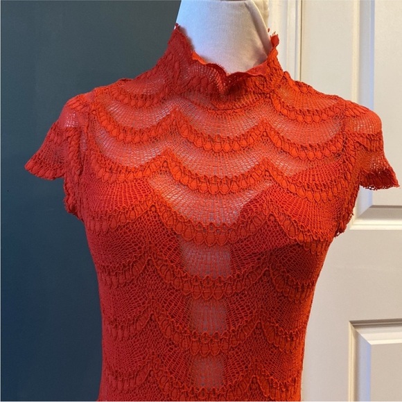 Free People Nightcap Red Lace Dress - Picture 2 of 11